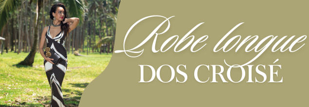 ROBE LONGUE DOS CROISE